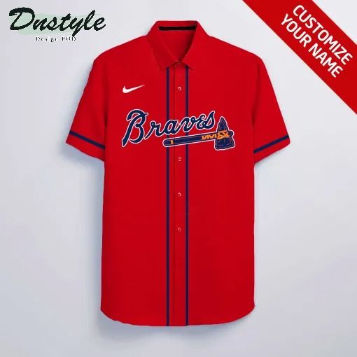 Atlanta Braves MLB Personalized red hawaiian shirt