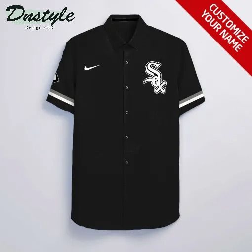 Chicago White Sox MLB Personalized black hawaiian shirt