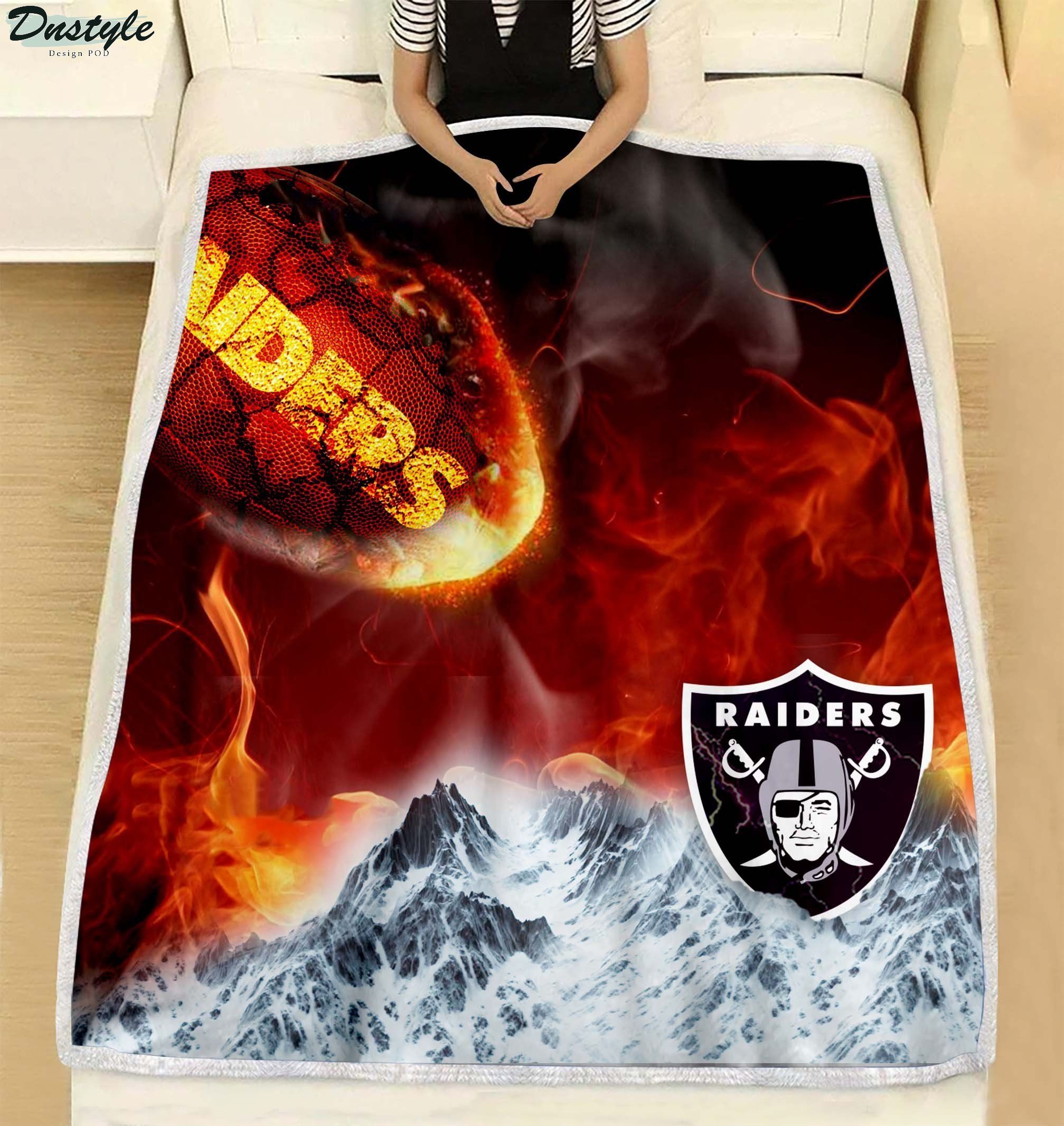NFL Oakland Raiders Break Out To Rise Up Blanket