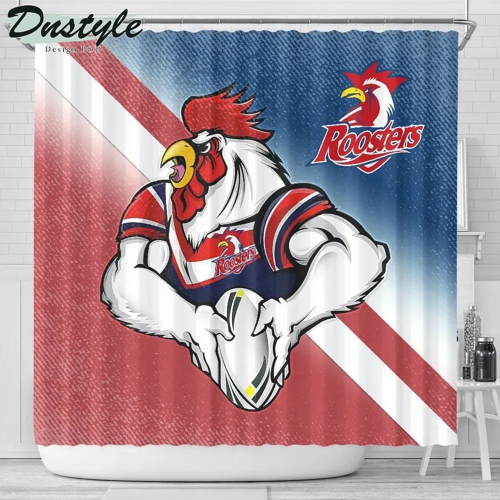 NRL Sydney Roosters Shower Curtain