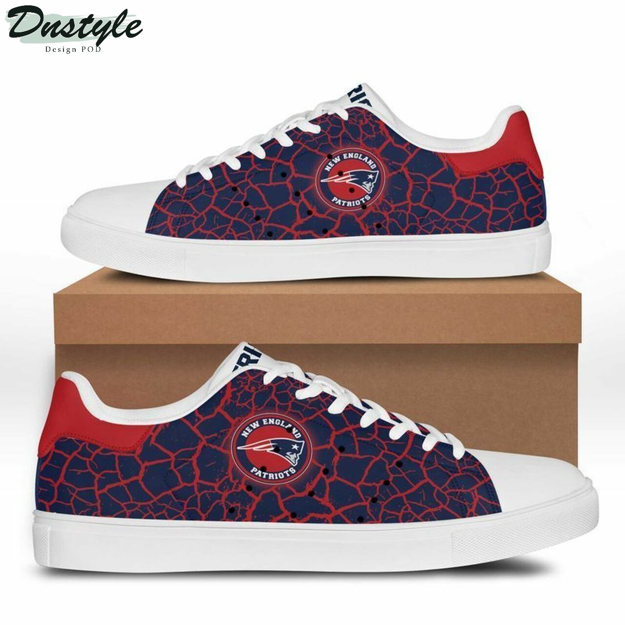 NFL New England Patriots stan smith low top skate shoes