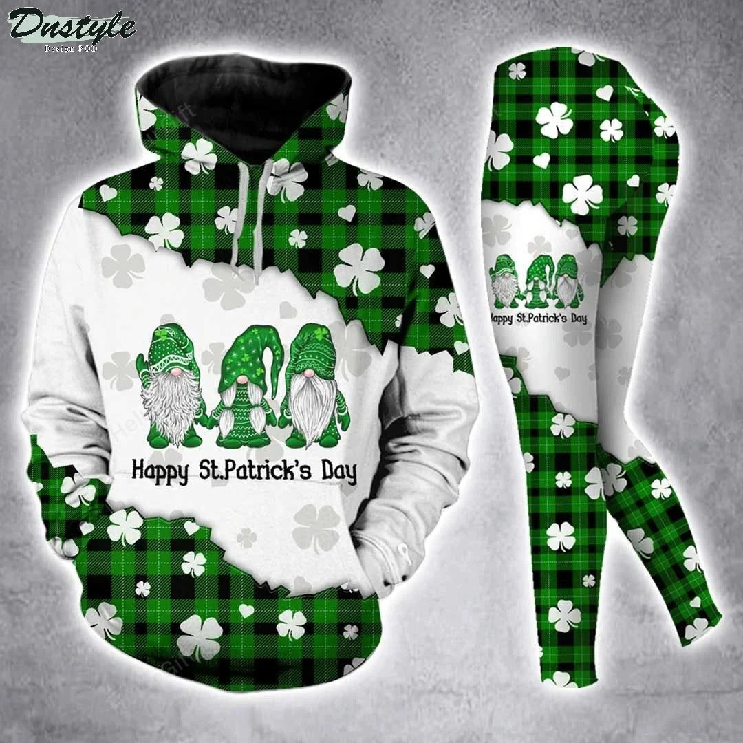 Gnomes Happy St Patricks Day 3d all over printed hoodie and legging