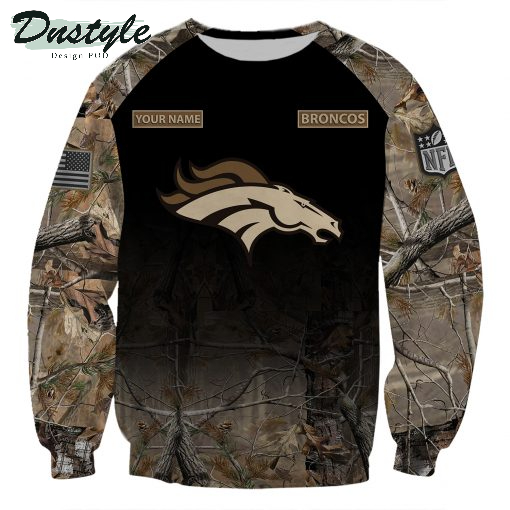 Denver Broncos NFL Personalized Hunting Camo 3d Hoodie