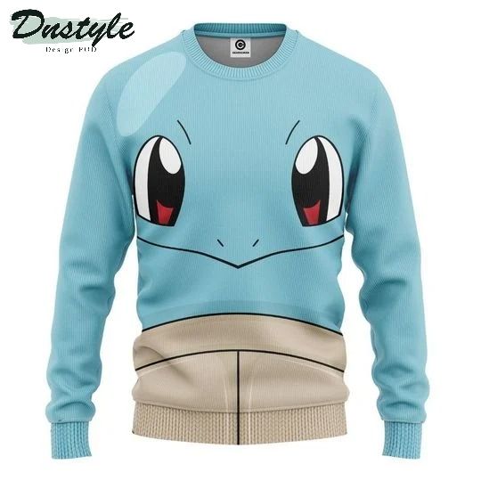 Pokemon squirtle cosplay 3d all over printed hoodie