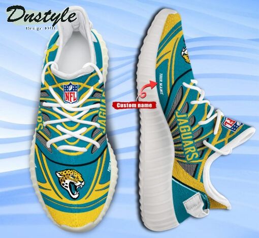 Jacksonville Jaguars NFL Personalized Yeezy Boost Sneakers