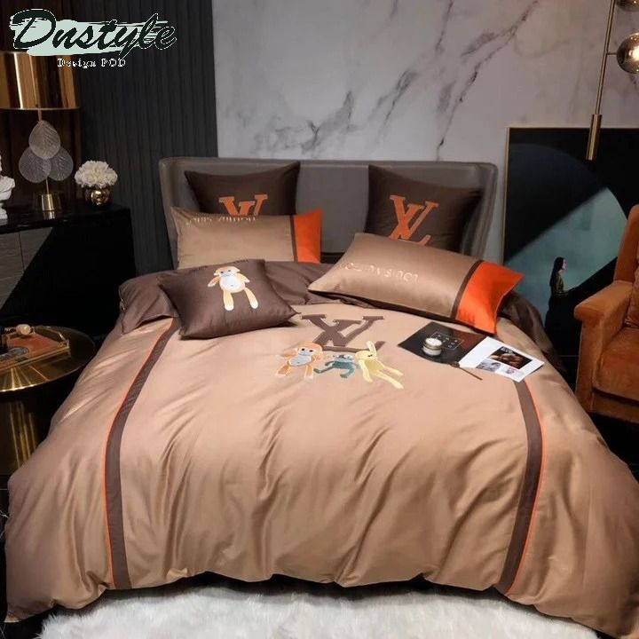 Louis Vuitton type 48 high-end bedding set duvet cover