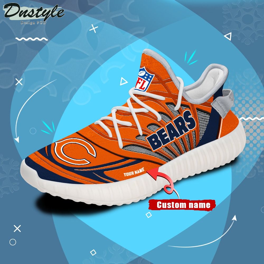 Chicago Bears NFL Personalized Yeezy Boost Sneakers