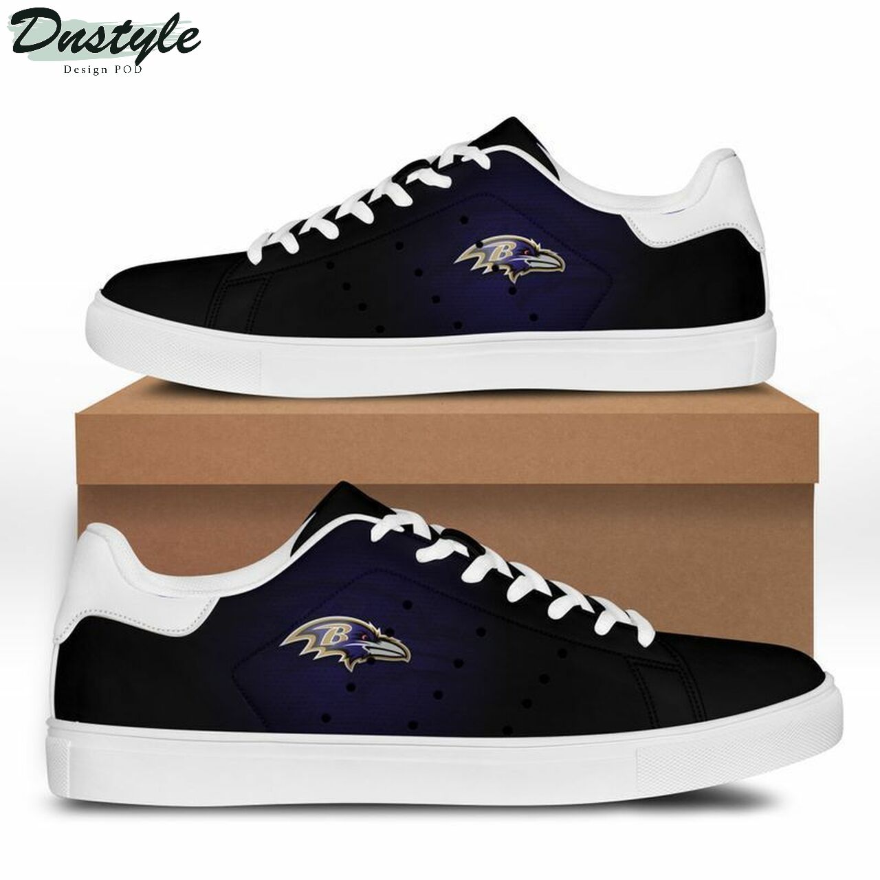 Baltimore Ravens NFL stan smith low top skate shoes