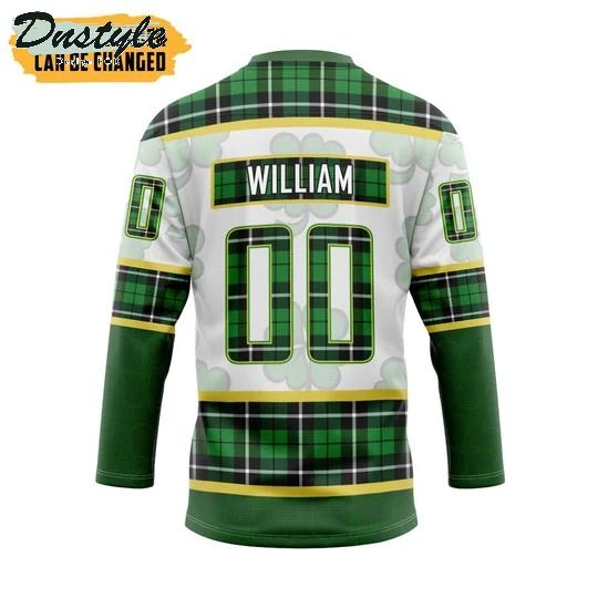 Los Angeles Kings NHL 2022 st patrick day custom name and number hockey jersey