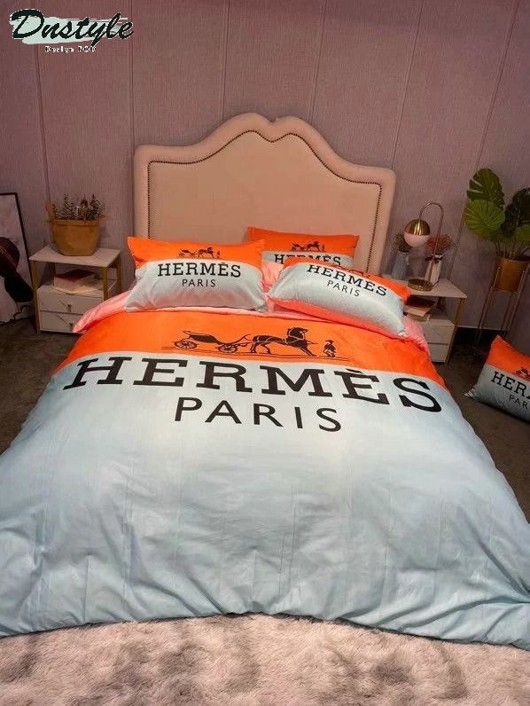 Hermes Paris luxury brand type 17 HM bedding sets quilt sets duvet cover bedroom sets