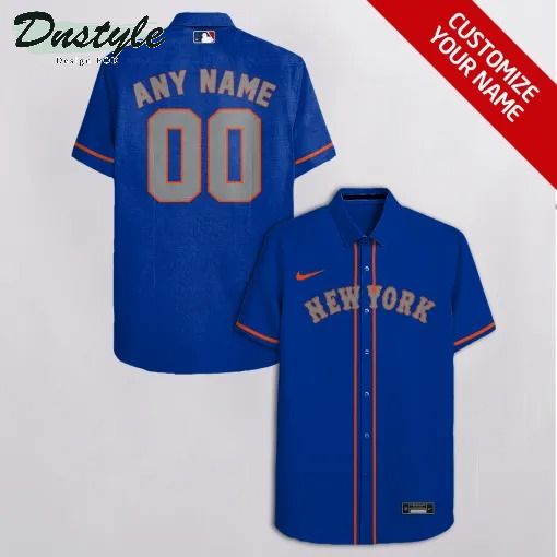 New York Mets MLB Personalized blue hawaiian shirt