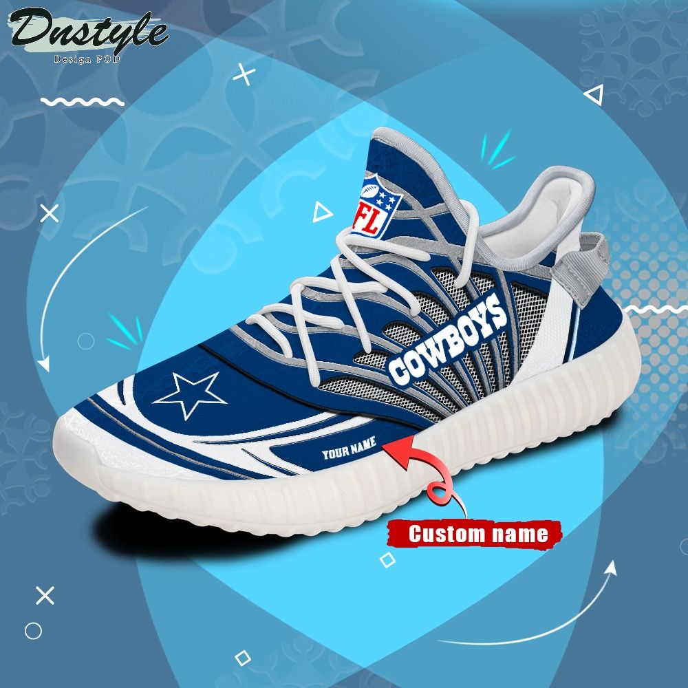 Dallas Cowboys NFL Personalized Yeezy Boost Sneakers