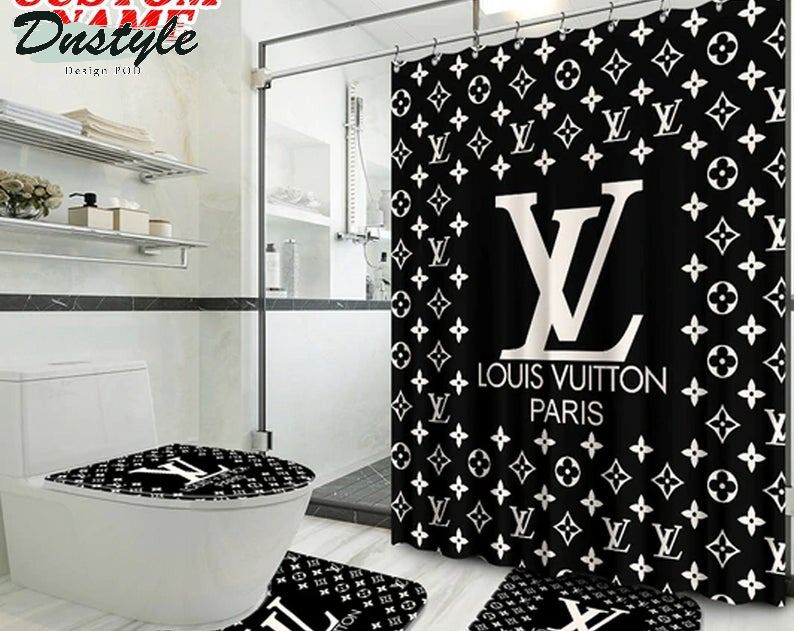 Lv Luxury Type 43 Bathroom Mat Shower Curtain