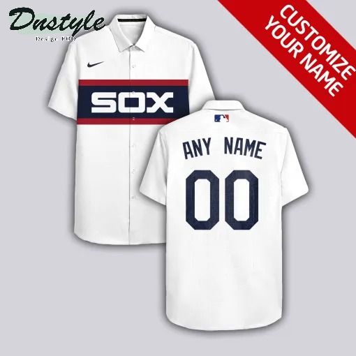 Chicago White Sox MLB Personalized white hawaiian shirt
