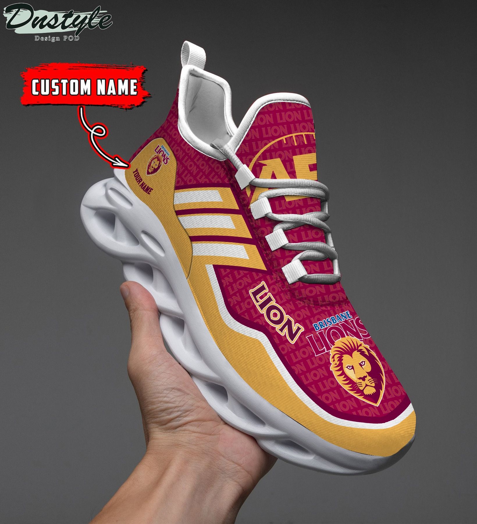 Lion AFL personalized clunky max soul shoes