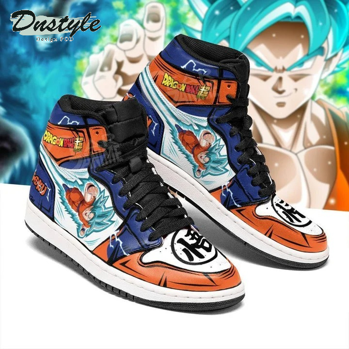 Goku Blue Dragon Ball Z Air Jordan High Sneaker