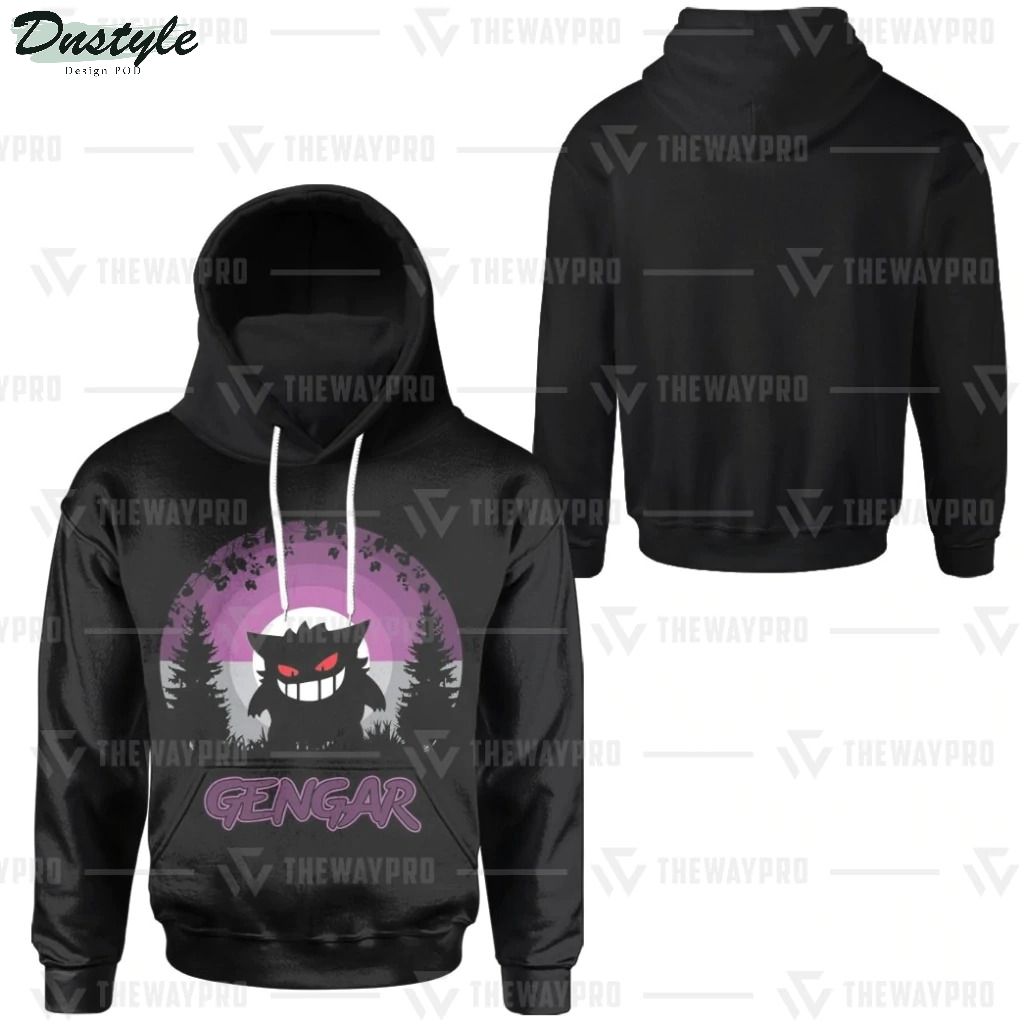 Anime Pokemon Gengar mask hoodie