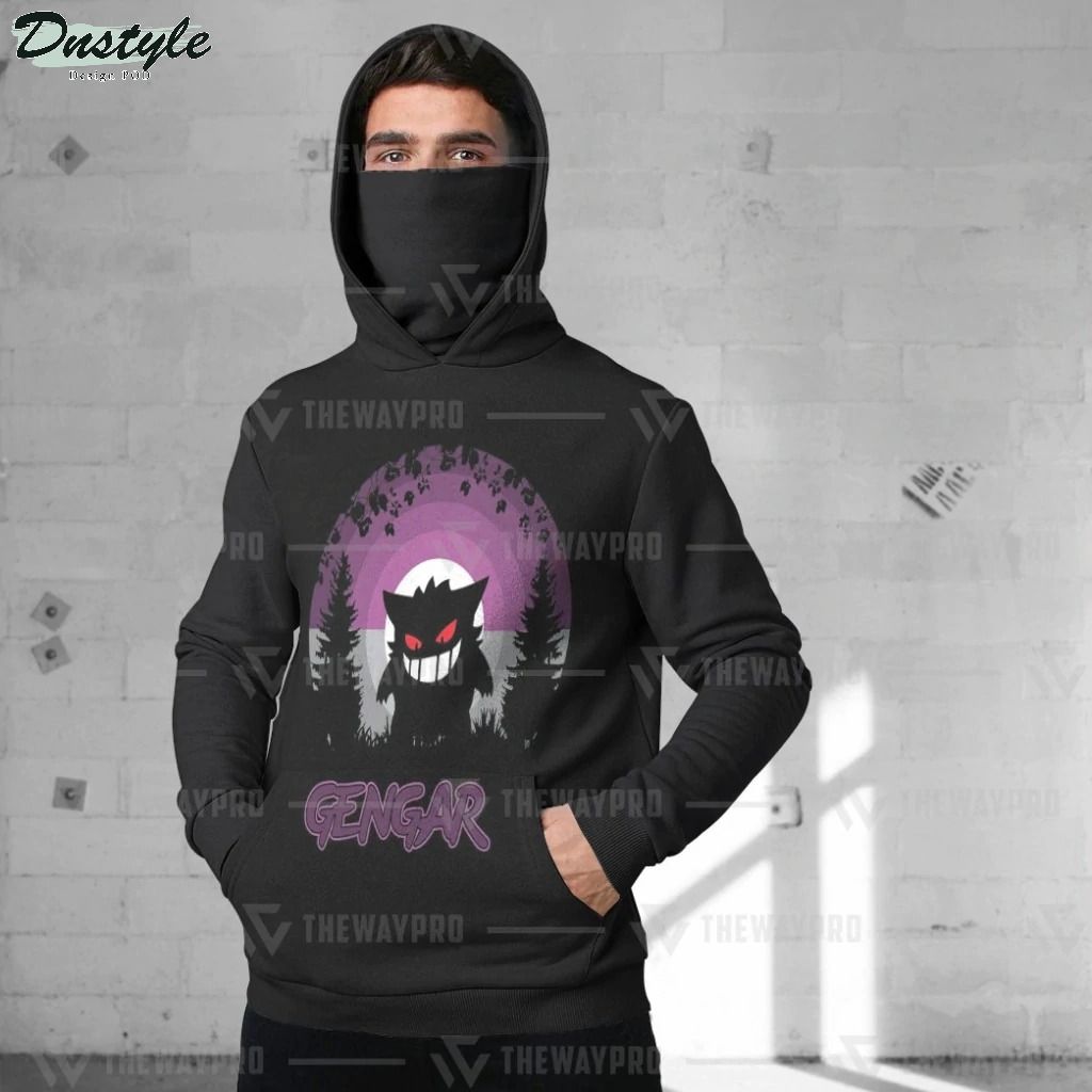 Anime Pokemon Gengar mask hoodie