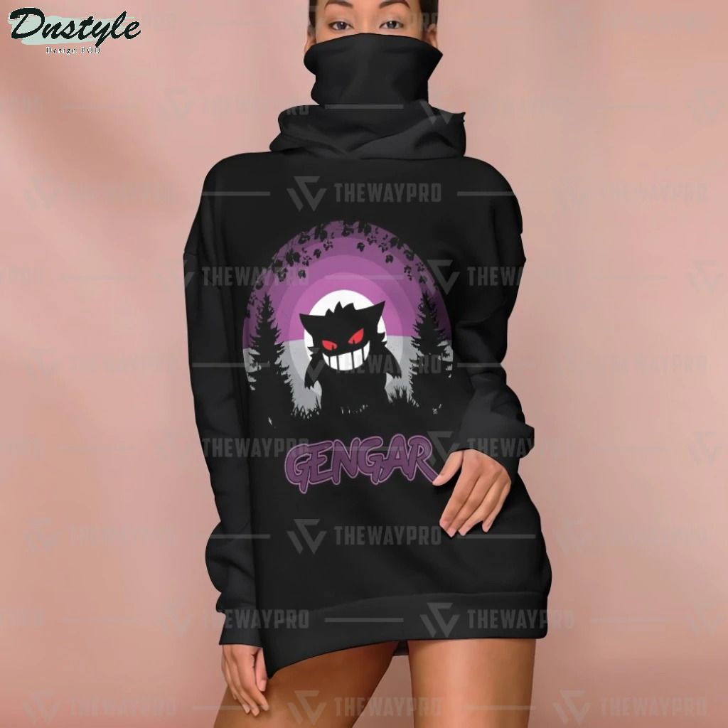 Anime Pokemon Gengar mask hoodie