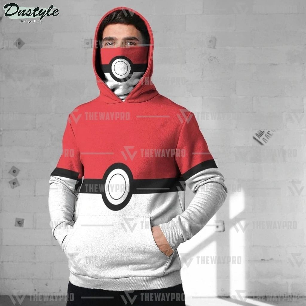 Anime Pokemon Pokeball mask hoodie