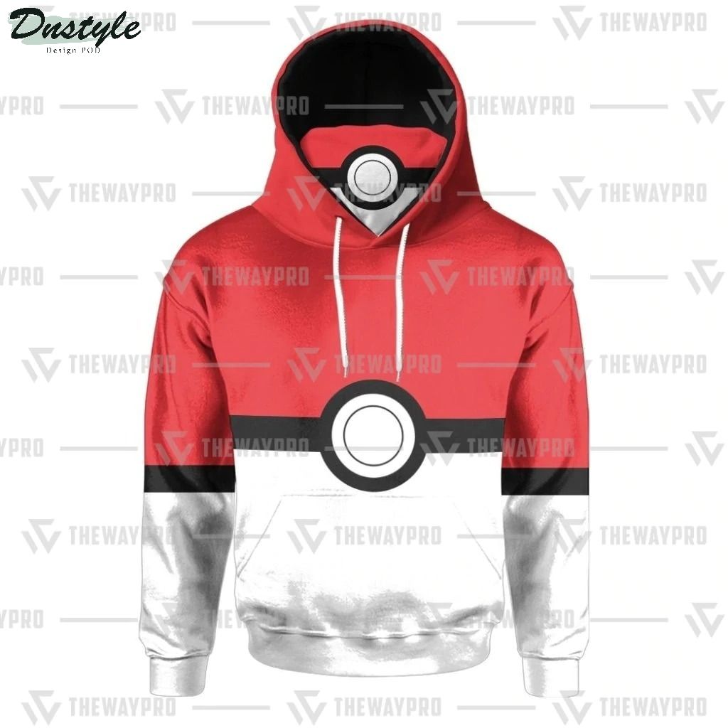 Anime Pokemon Pokeball mask hoodie