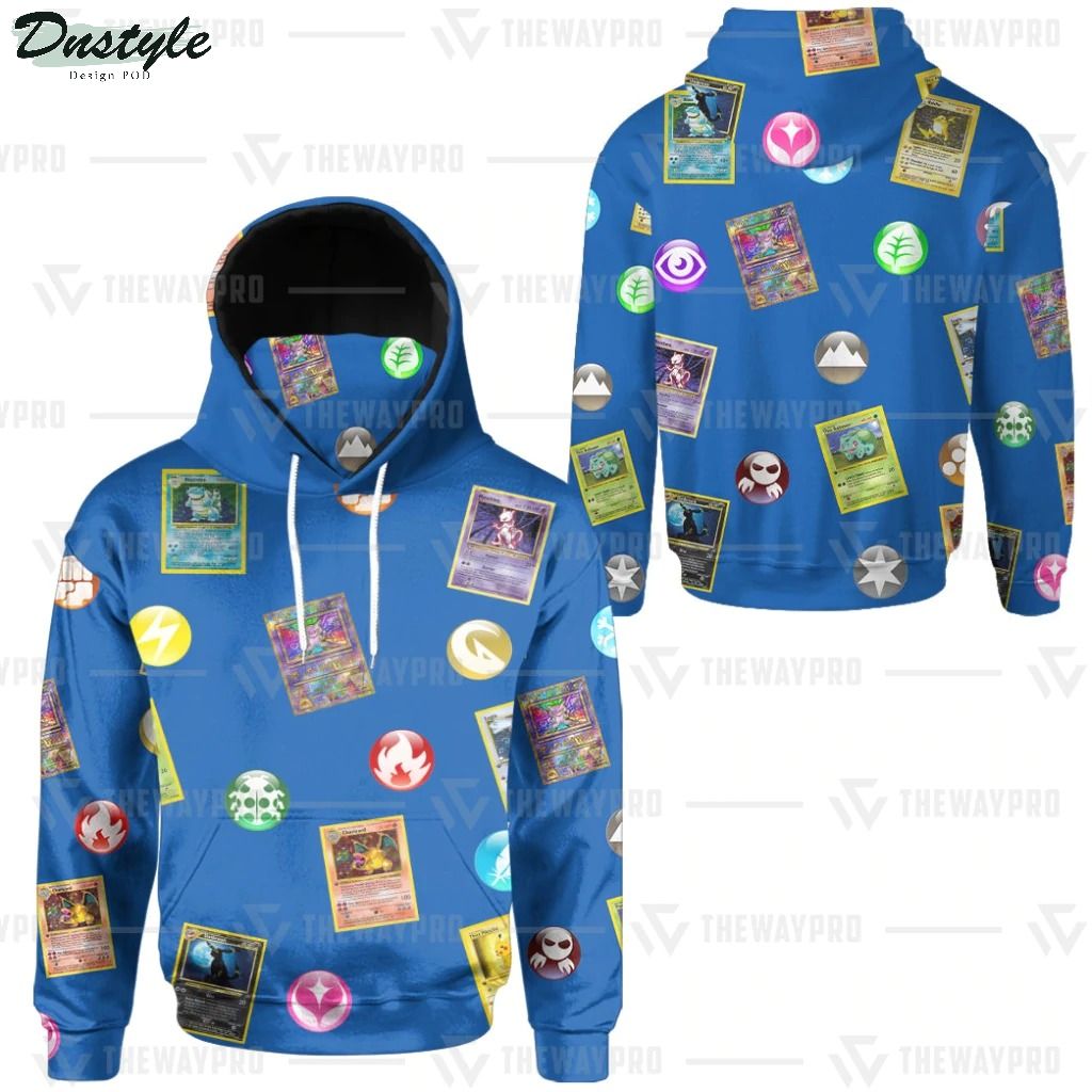 Anime Pokemon Cards And Elements mask hoodie