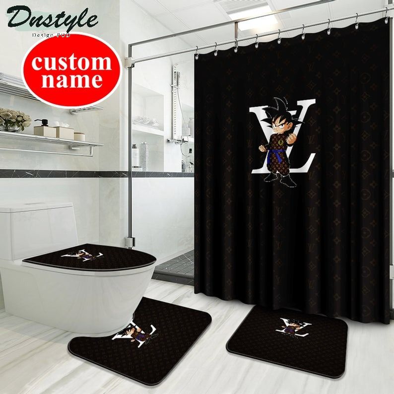 Lv Luxury Type 34 Bathroom Mat Shower Curtain