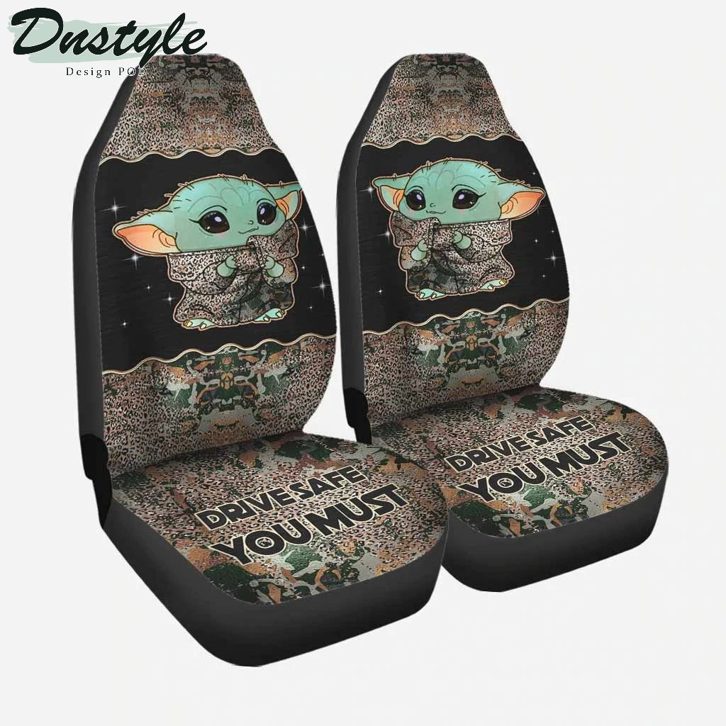Baby yoda Drive Safe You Must Car Seat Cover