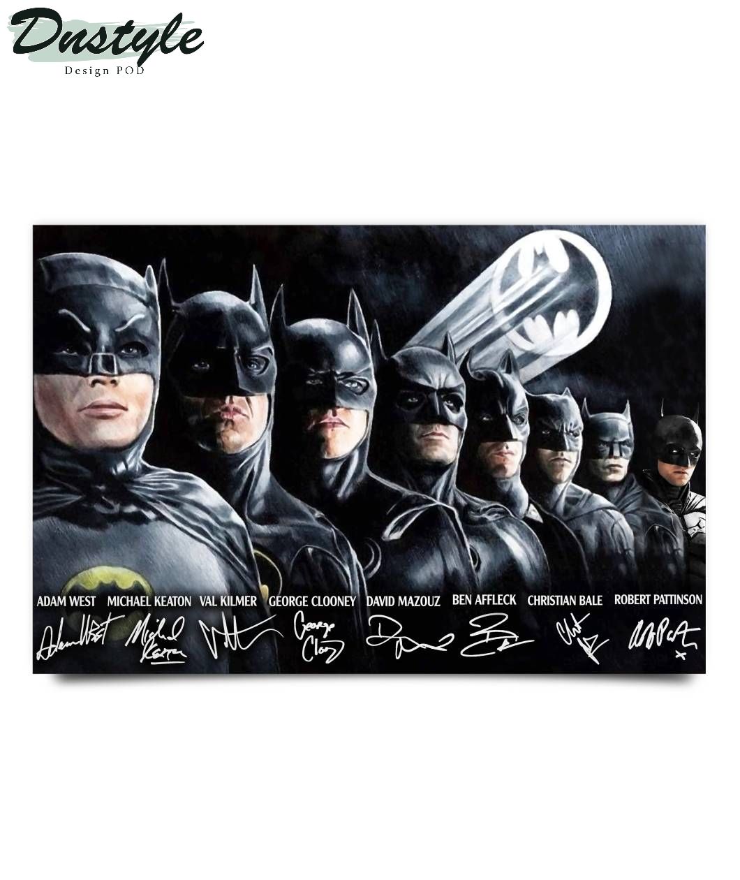 Batman actors signature poster