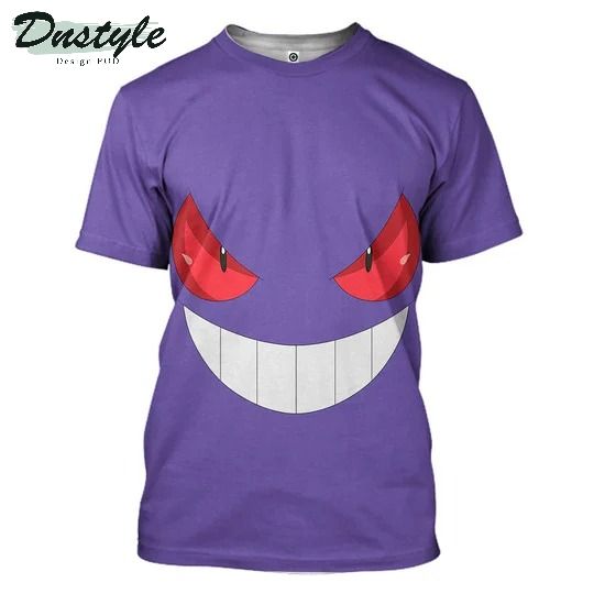 Pokemon gengar cosplay 3d all over printed hoodie