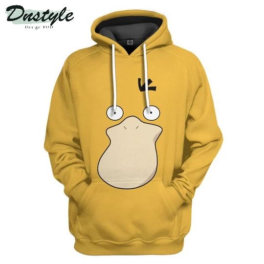 Pokemon psyduck cosplay 3d all over printed hoodie