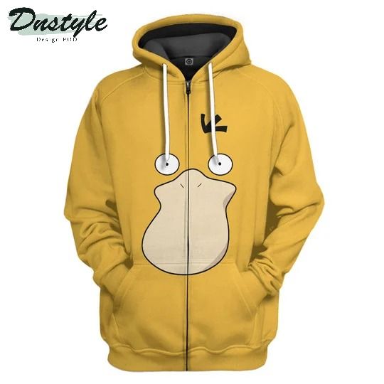 Pokemon psyduck cosplay 3d all over printed hoodie