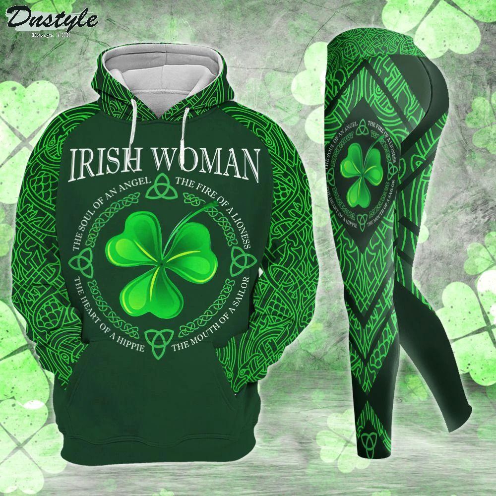 Irish Woman Happy St Patricks Day 3d all over printed hoodie and legging