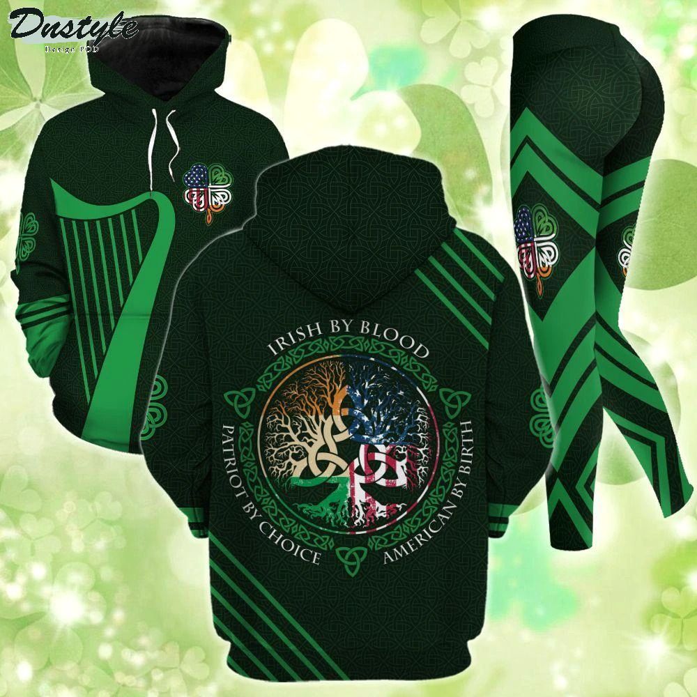 St Patricks Day Irish By Blood 3d all over printed hoodie and legging
