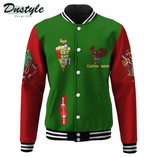 Raphael raph tmnt cosplay custom baseball jacket