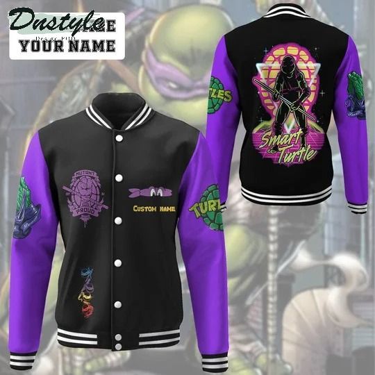Donatello TMNT don donnie purple cosplay custom name baseball jacket