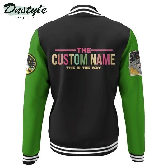 Star wars yoda custom name baseball jacket