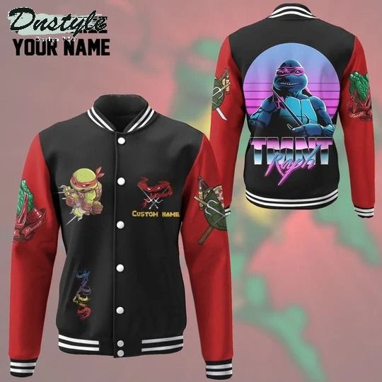 Raphael raph TMNT cosplay red custom name baseball jacket