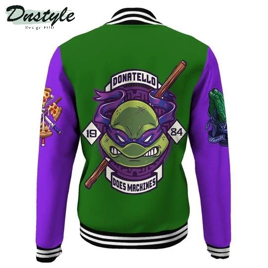 Donatello TMNT don donnie cosplay custom baseball jacket