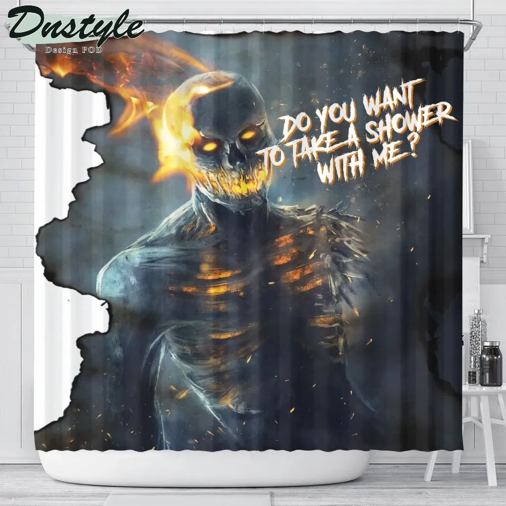 Do You Want To Take A Shower With Me Shower Curtain