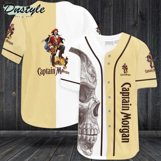 Captain morgan skull baseball jersey