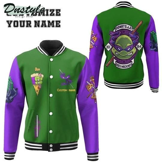Donatello TMNT don donnie cosplay custom baseball jacket