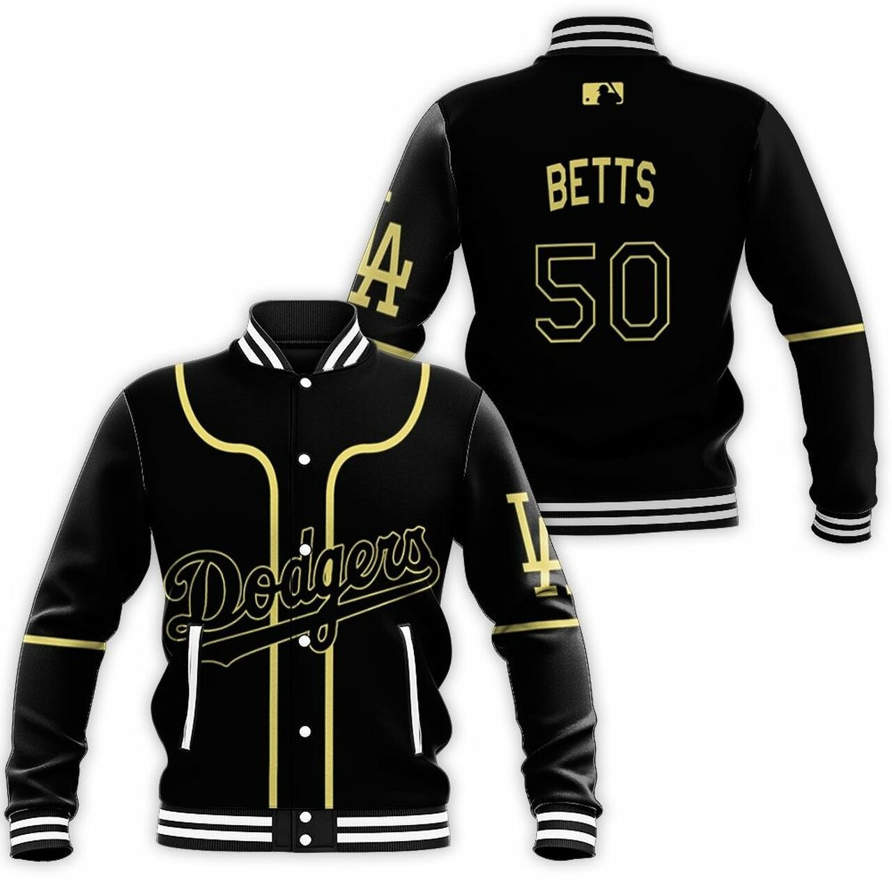 Los Angeles Dodgers Mookie Betts 50 Mlb 2020 Baseball Jacket