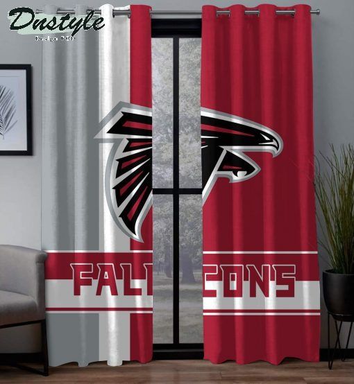 Atlanta Falcons Blackout Curtain 2 Panels Living Room Bedroom Window Drapes 