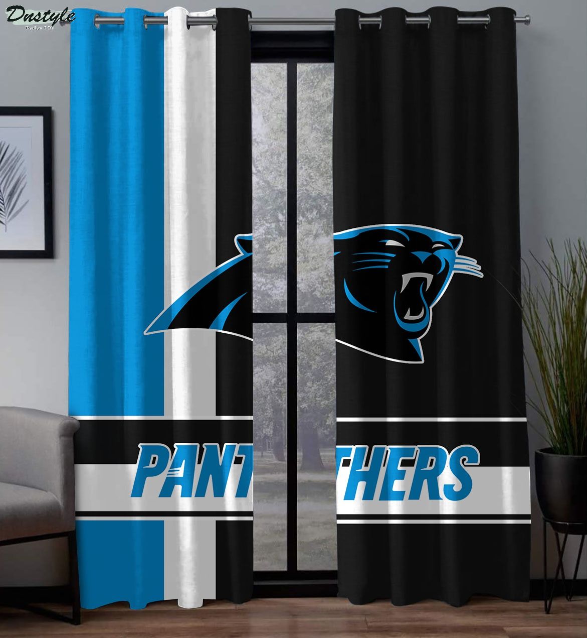 Carolina Panthers NFL Window Curtains