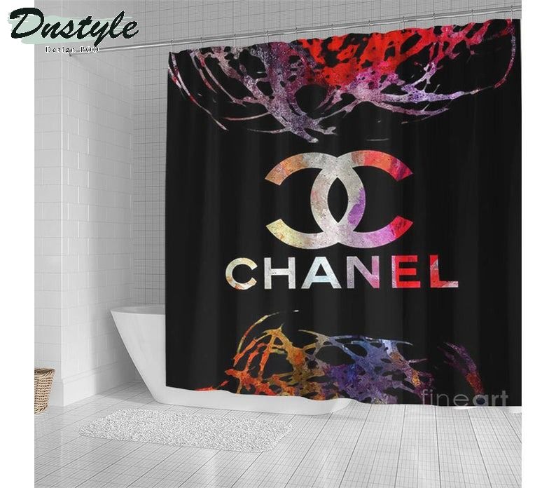 Chanel Type 32 Bathroom Mat Shower Curtain