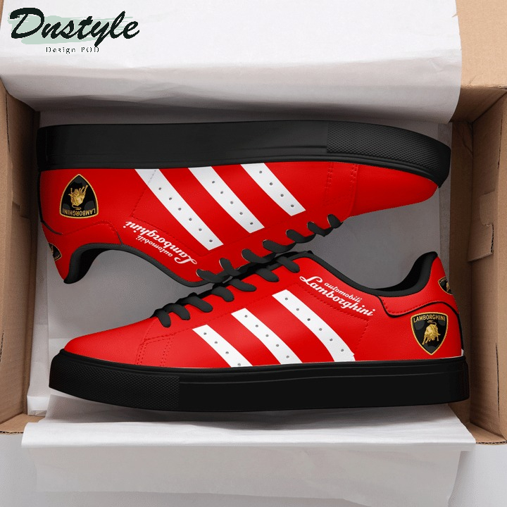 Lamborghini Red Stan Smith Low Top Shoes