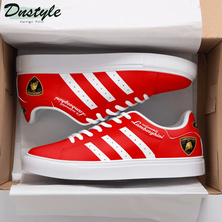 Lamborghini Red Stan Smith Low Top Shoes