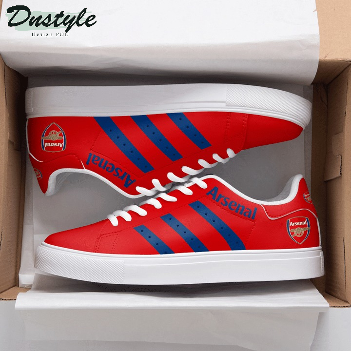 Arsenal Red Stan Smith Low Top Shoes