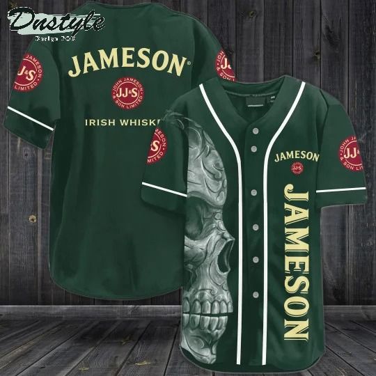 Jameson irish whiskey skull baseball jersey